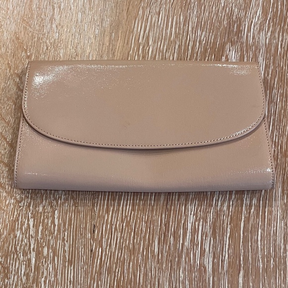 NEW Nordstrom Leather Clutch Evening Bag - Picture 2 of 5